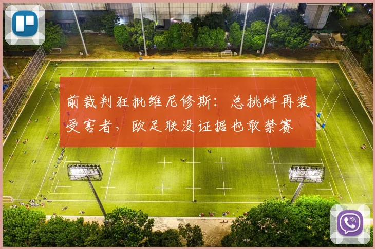 前裁判狂批维尼修斯：总挑衅再装受害者，欧足联没证据也敢禁赛